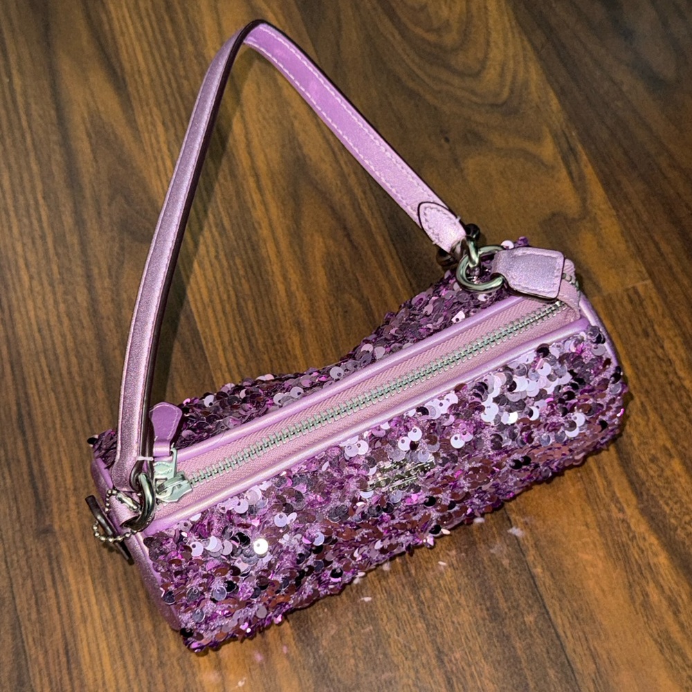 Coach Sequin Handbag - Nolita Barrel Bag